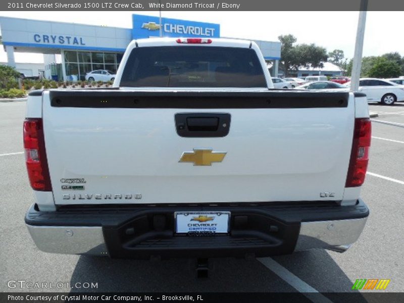 White Diamond Tricoat / Ebony 2011 Chevrolet Silverado 1500 LTZ Crew Cab