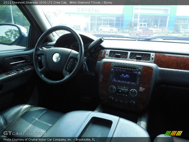 White Diamond Tricoat / Ebony 2011 Chevrolet Silverado 1500 LTZ Crew Cab