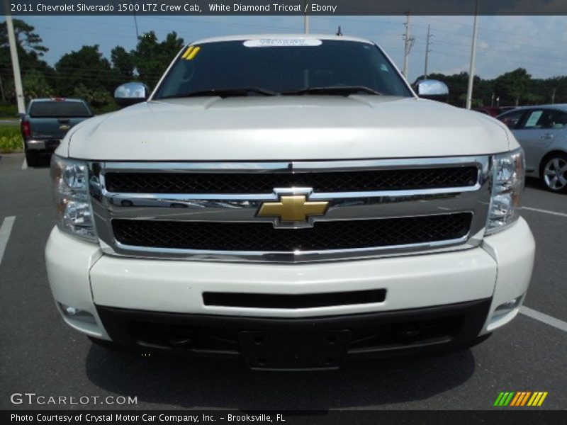White Diamond Tricoat / Ebony 2011 Chevrolet Silverado 1500 LTZ Crew Cab