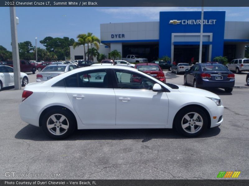 Summit White / Jet Black 2012 Chevrolet Cruze LT