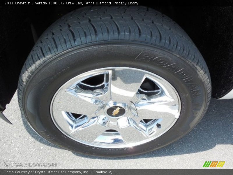 White Diamond Tricoat / Ebony 2011 Chevrolet Silverado 1500 LTZ Crew Cab