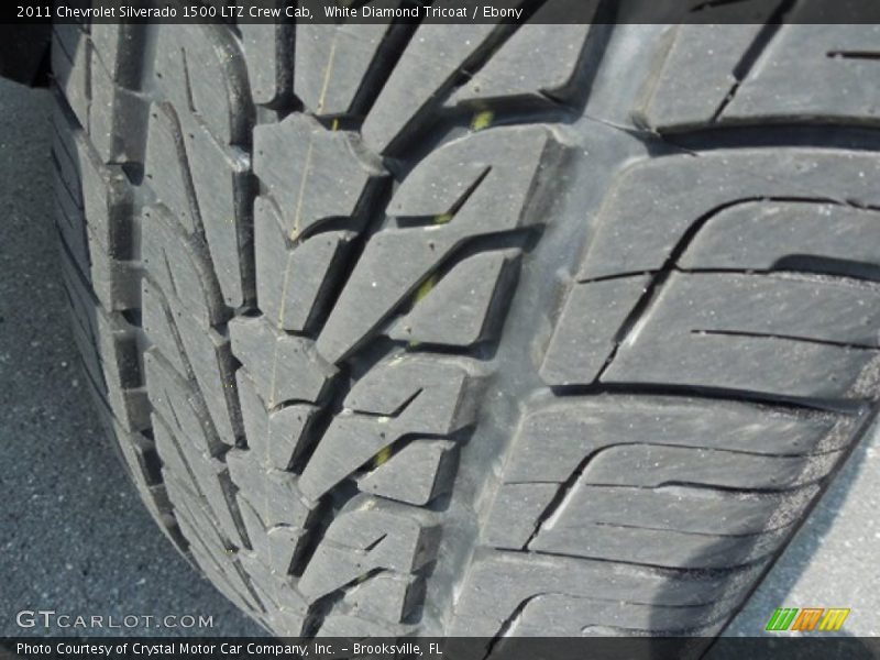 White Diamond Tricoat / Ebony 2011 Chevrolet Silverado 1500 LTZ Crew Cab