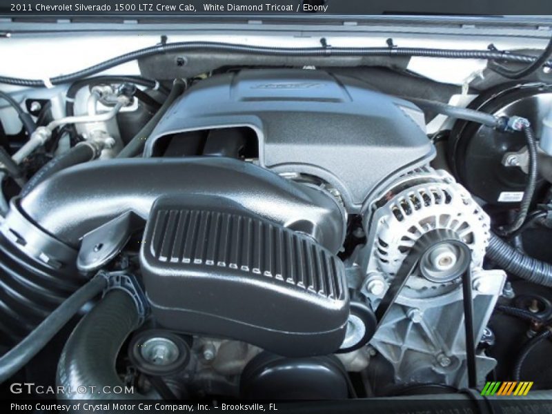 White Diamond Tricoat / Ebony 2011 Chevrolet Silverado 1500 LTZ Crew Cab
