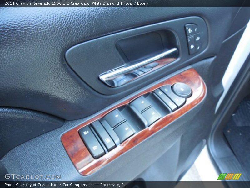 White Diamond Tricoat / Ebony 2011 Chevrolet Silverado 1500 LTZ Crew Cab