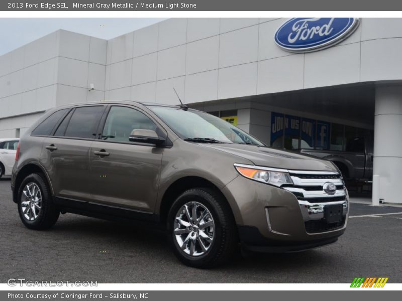 Mineral Gray Metallic / Medium Light Stone 2013 Ford Edge SEL