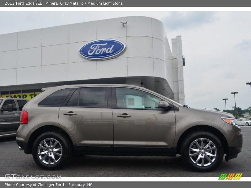 Mineral Gray Metallic / Medium Light Stone 2013 Ford Edge SEL