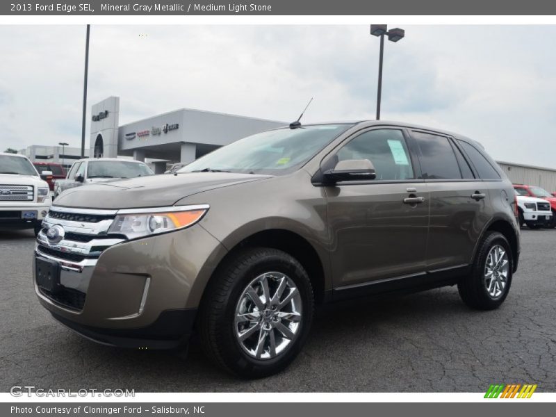 Mineral Gray Metallic / Medium Light Stone 2013 Ford Edge SEL