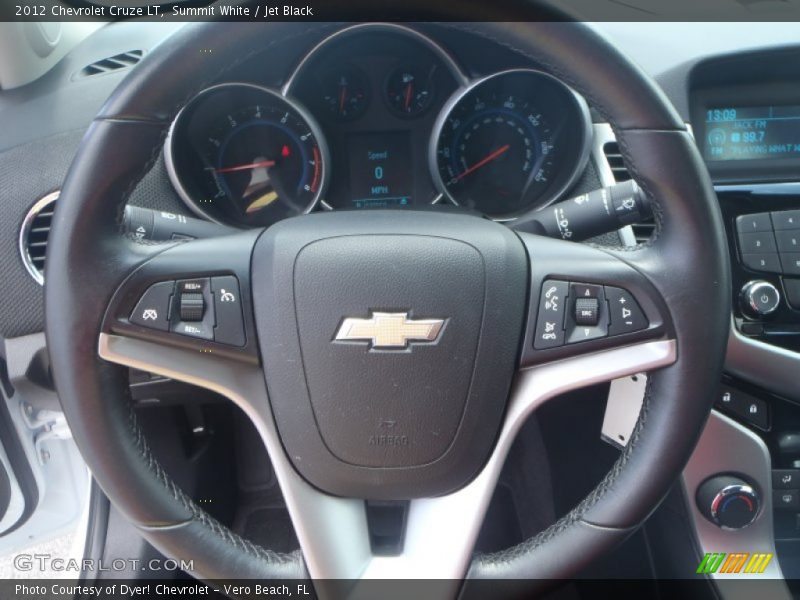 Summit White / Jet Black 2012 Chevrolet Cruze LT
