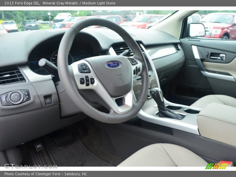 Mineral Gray Metallic / Medium Light Stone 2013 Ford Edge SEL