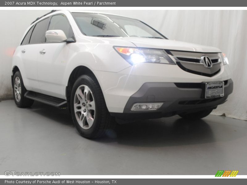 Aspen White Pearl / Parchment 2007 Acura MDX Technology