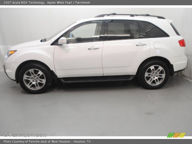 Aspen White Pearl / Parchment 2007 Acura MDX Technology