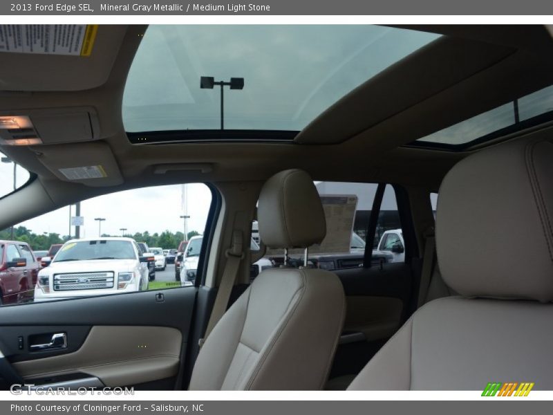 Mineral Gray Metallic / Medium Light Stone 2013 Ford Edge SEL