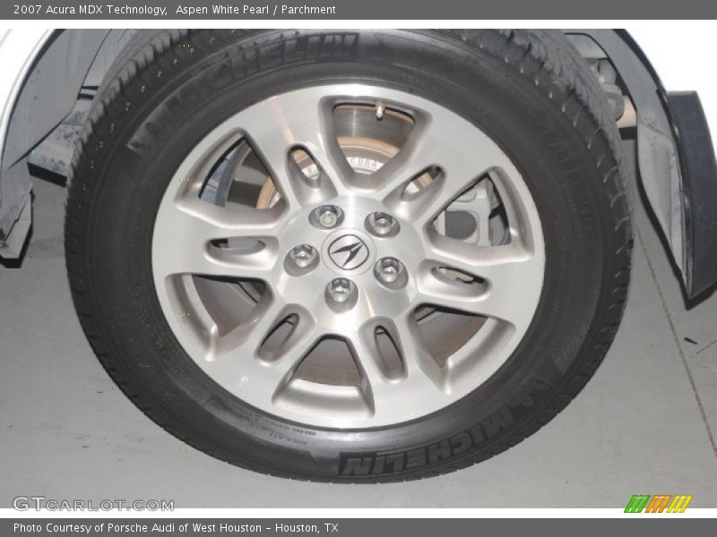 Aspen White Pearl / Parchment 2007 Acura MDX Technology