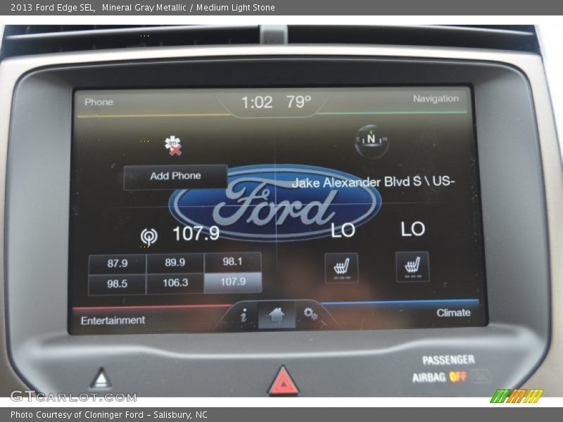 Mineral Gray Metallic / Medium Light Stone 2013 Ford Edge SEL