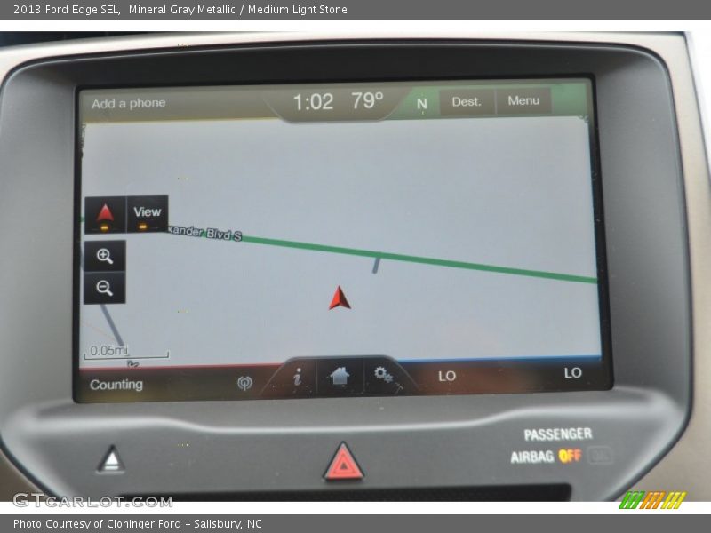 Mineral Gray Metallic / Medium Light Stone 2013 Ford Edge SEL