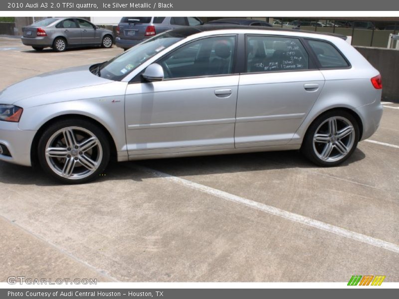 Ice Silver Metallic / Black 2010 Audi A3 2.0 TFSI quattro