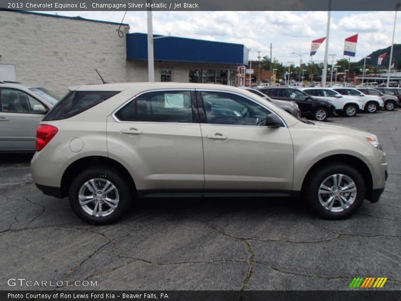 Champagne Silver Metallic / Jet Black 2013 Chevrolet Equinox LS