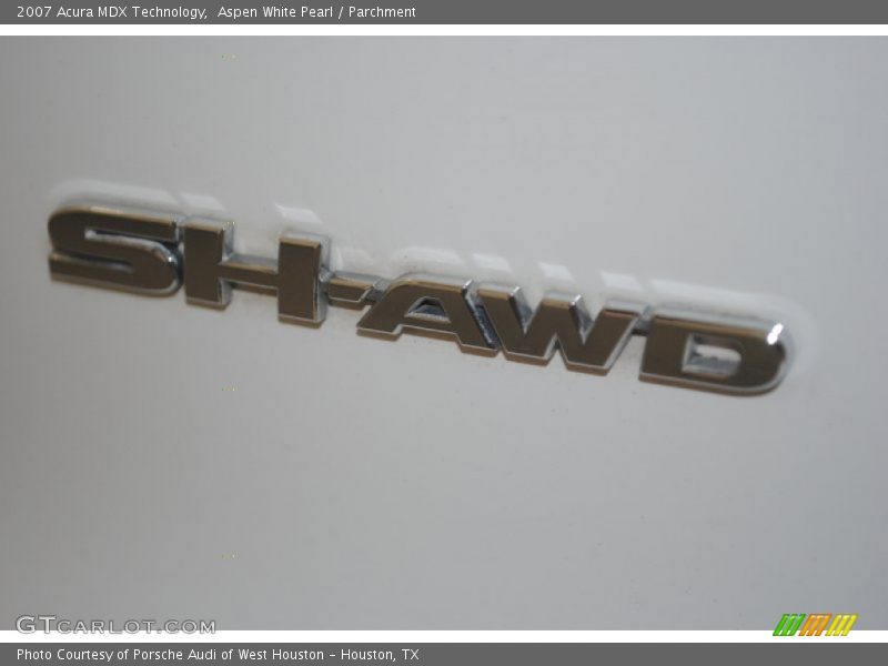Aspen White Pearl / Parchment 2007 Acura MDX Technology