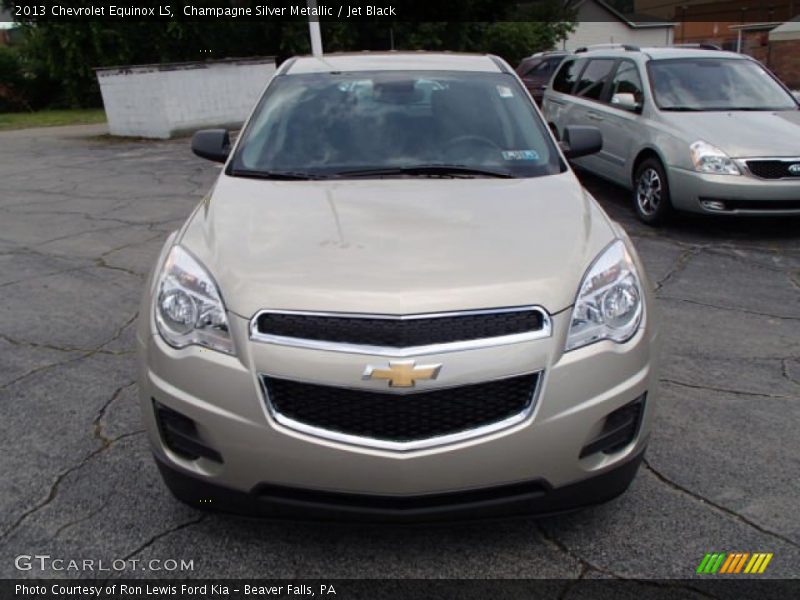 Champagne Silver Metallic / Jet Black 2013 Chevrolet Equinox LS