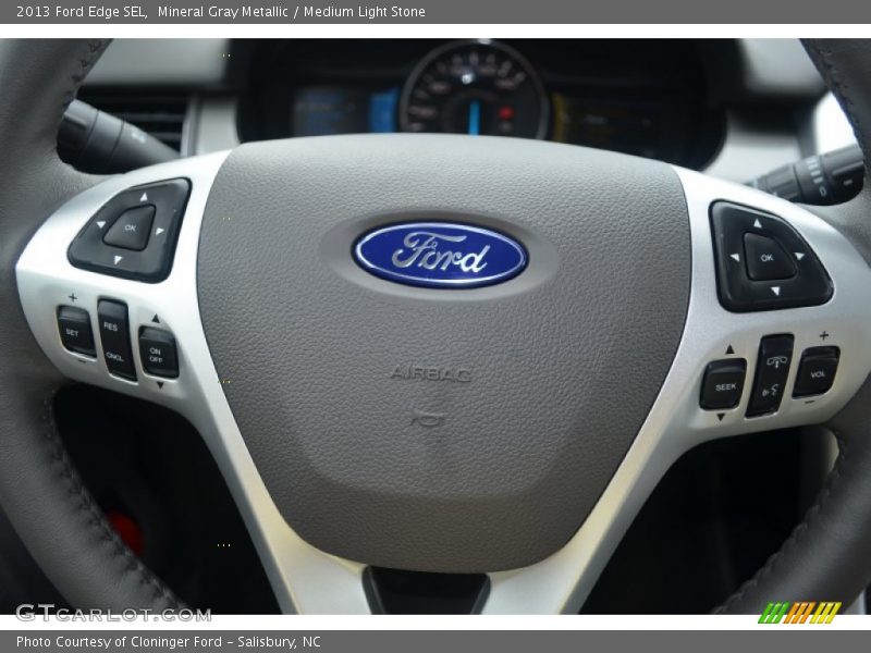 Mineral Gray Metallic / Medium Light Stone 2013 Ford Edge SEL