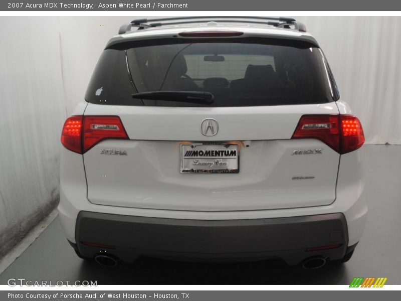 Aspen White Pearl / Parchment 2007 Acura MDX Technology
