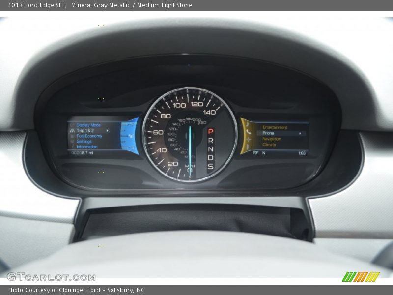 Mineral Gray Metallic / Medium Light Stone 2013 Ford Edge SEL