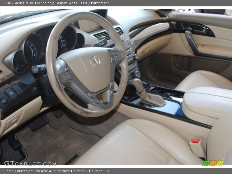 Aspen White Pearl / Parchment 2007 Acura MDX Technology