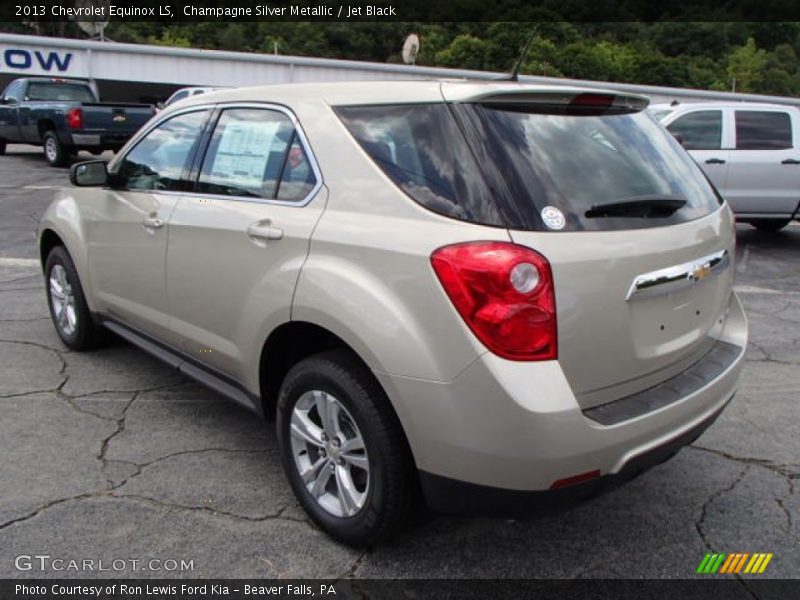 Champagne Silver Metallic / Jet Black 2013 Chevrolet Equinox LS