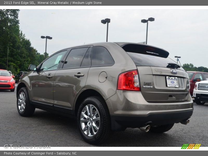 Mineral Gray Metallic / Medium Light Stone 2013 Ford Edge SEL