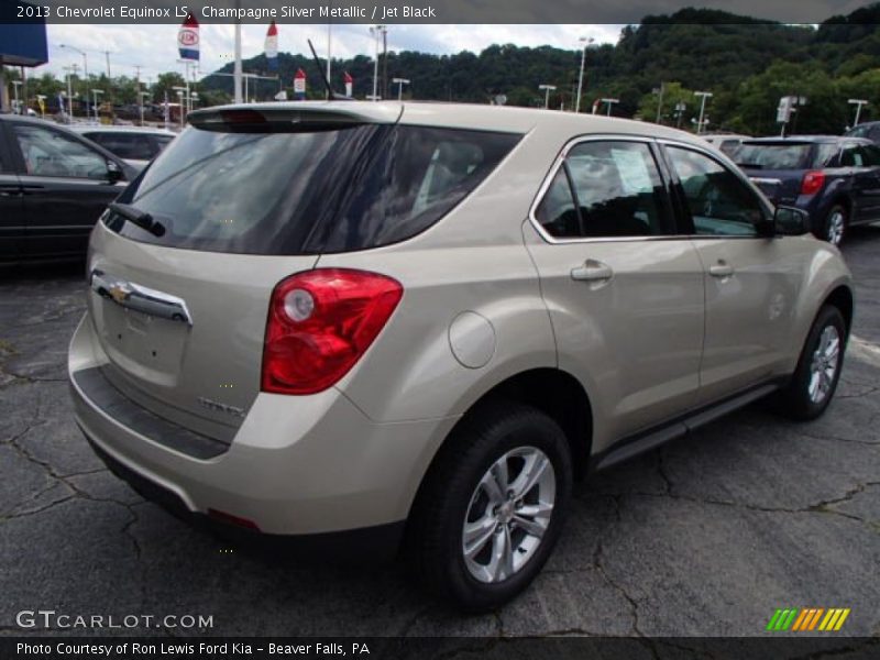 Champagne Silver Metallic / Jet Black 2013 Chevrolet Equinox LS