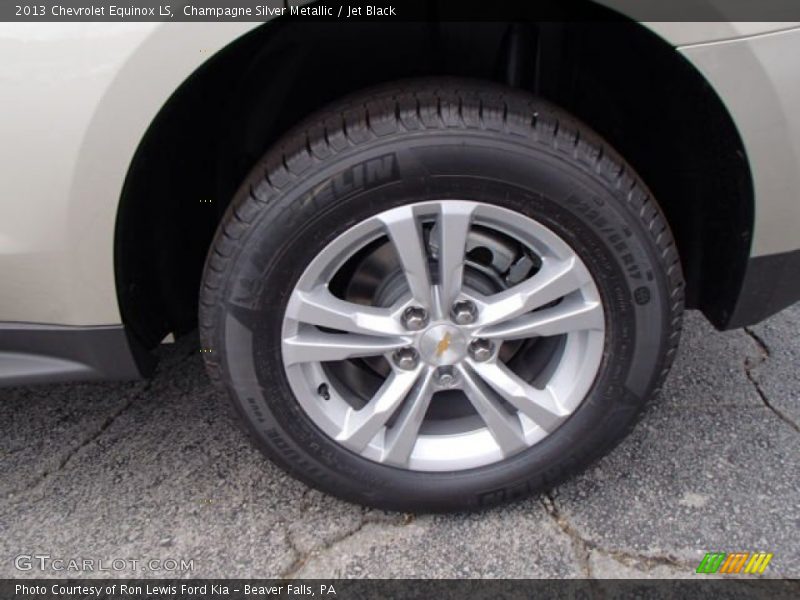 Champagne Silver Metallic / Jet Black 2013 Chevrolet Equinox LS