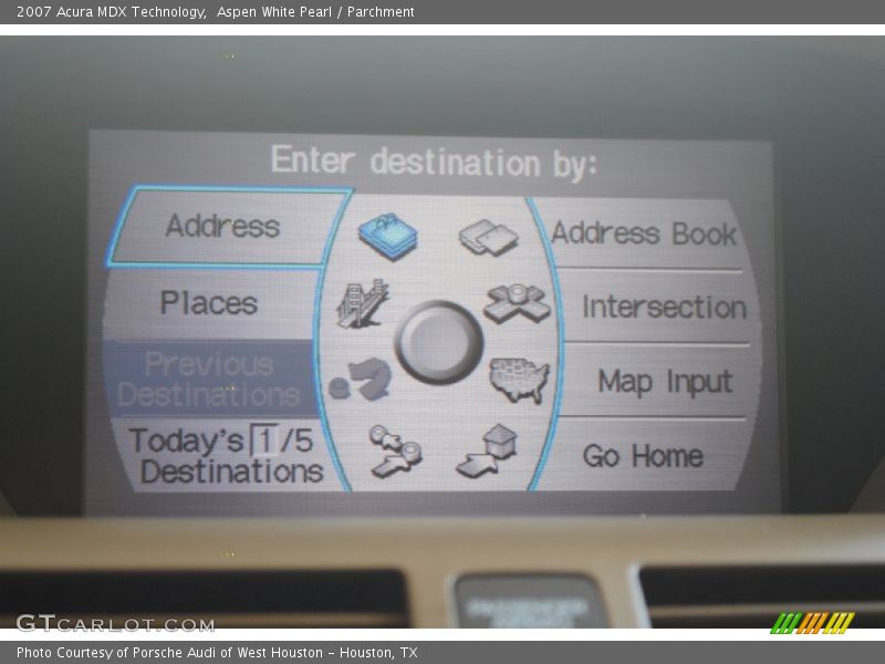 Aspen White Pearl / Parchment 2007 Acura MDX Technology