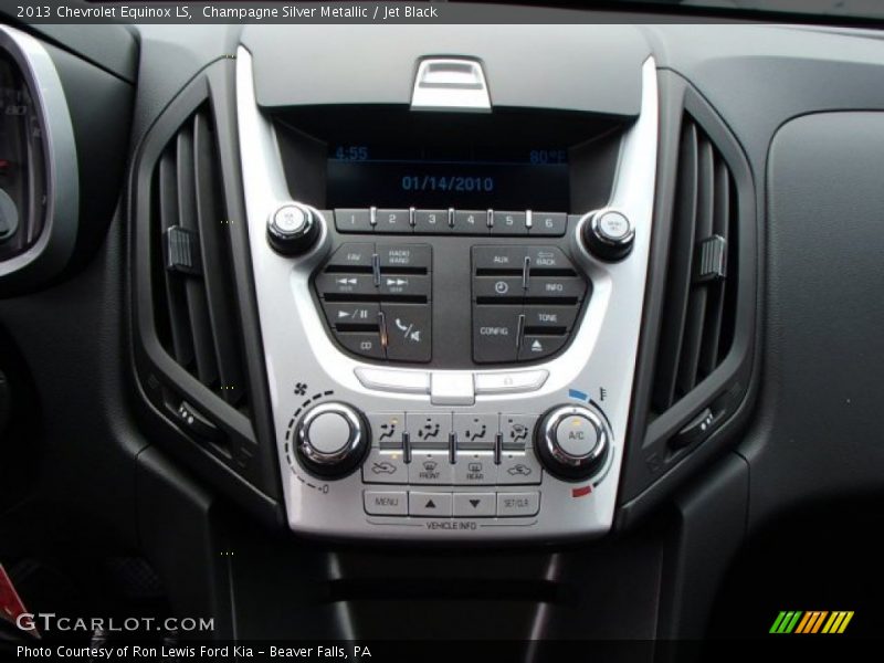 Champagne Silver Metallic / Jet Black 2013 Chevrolet Equinox LS