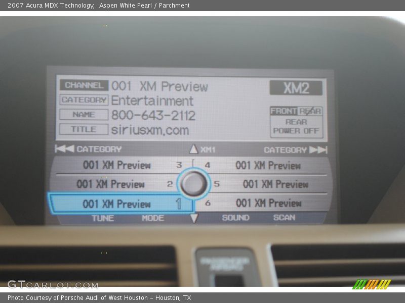 Aspen White Pearl / Parchment 2007 Acura MDX Technology