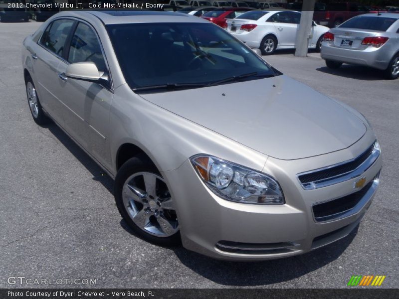 Gold Mist Metallic / Ebony 2012 Chevrolet Malibu LT
