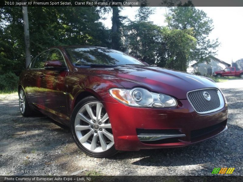 Claret Red Metallic / Warm Charcoal 2010 Jaguar XF Premium Sport Sedan