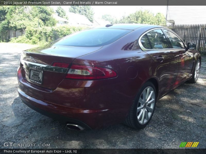 Claret Red Metallic / Warm Charcoal 2010 Jaguar XF Premium Sport Sedan