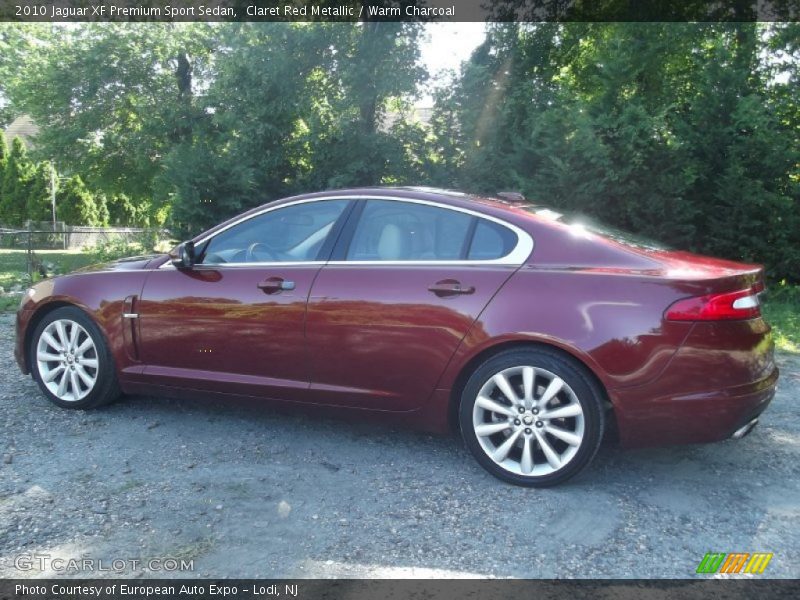 Claret Red Metallic / Warm Charcoal 2010 Jaguar XF Premium Sport Sedan