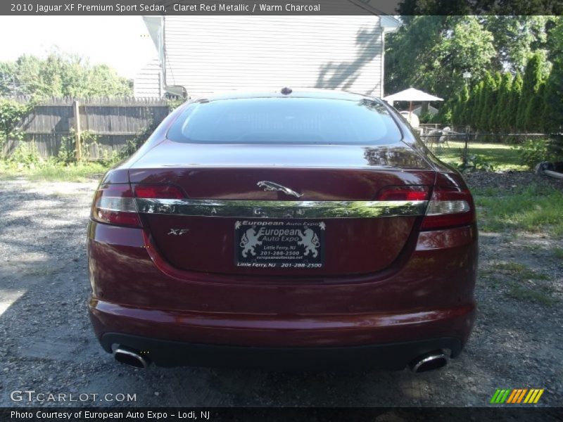 Claret Red Metallic / Warm Charcoal 2010 Jaguar XF Premium Sport Sedan