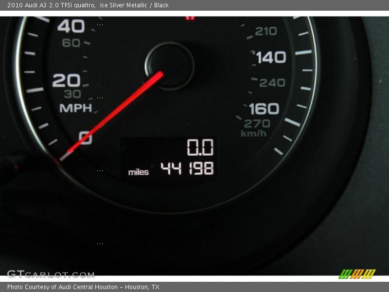 Ice Silver Metallic / Black 2010 Audi A3 2.0 TFSI quattro