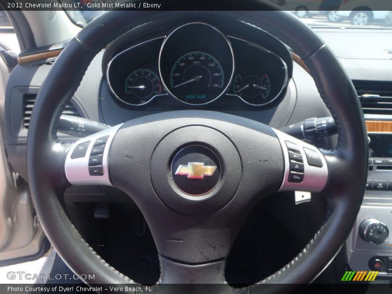 Gold Mist Metallic / Ebony 2012 Chevrolet Malibu LT