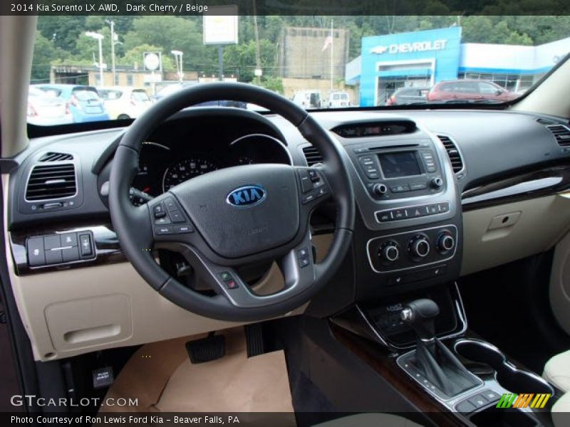 Dashboard of 2014 Sorento LX AWD