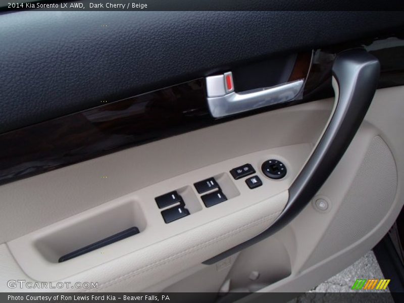 Dark Cherry / Beige 2014 Kia Sorento LX AWD