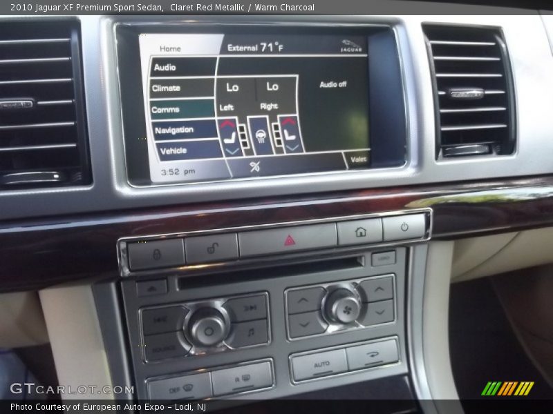 Claret Red Metallic / Warm Charcoal 2010 Jaguar XF Premium Sport Sedan