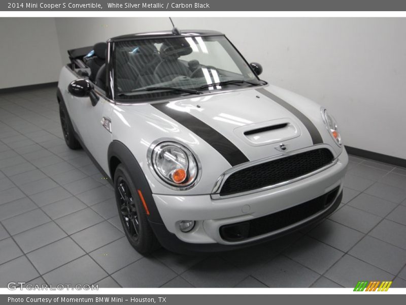 White Silver Metallic / Carbon Black 2014 Mini Cooper S Convertible