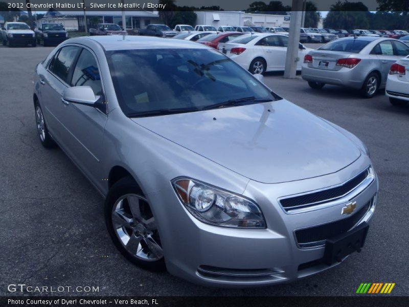 Silver Ice Metallic / Ebony 2012 Chevrolet Malibu LT