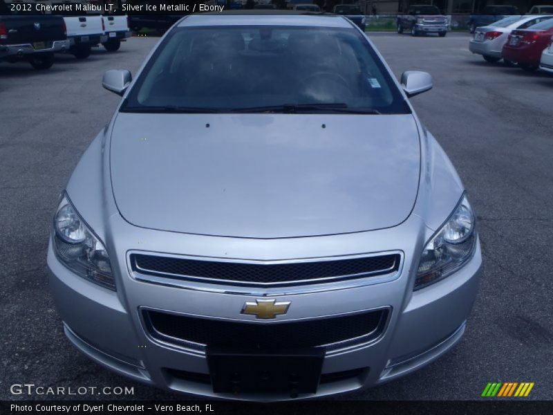 Silver Ice Metallic / Ebony 2012 Chevrolet Malibu LT