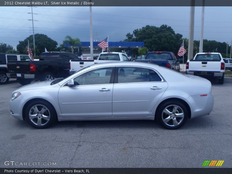 Silver Ice Metallic / Ebony 2012 Chevrolet Malibu LT