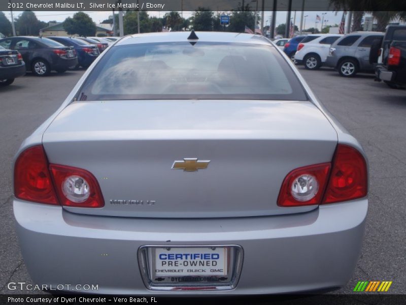 Silver Ice Metallic / Ebony 2012 Chevrolet Malibu LT