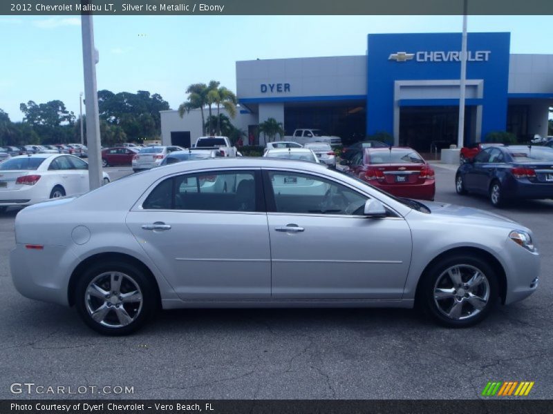 Silver Ice Metallic / Ebony 2012 Chevrolet Malibu LT